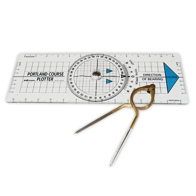 Picture of Portland Course Plotter and (Brass) Divider Kit